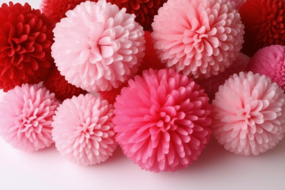 Top 10 Red and Pink Paper Pom-Poms for Stunning Decor