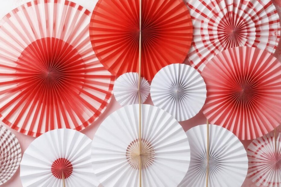 Top 10 Red and White Paper Fans for Stunning Decor