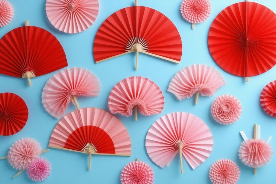 Top 10 Stunning Red and Pink Paper Fans for Your Next Event