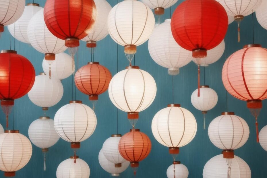 Top 10 Stylish Red and White Paper Lanterns for Every Occasion
