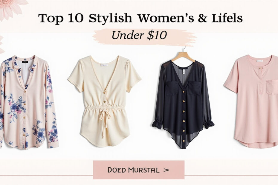 Top 10 Stylish Women's Summer Tops Under $10