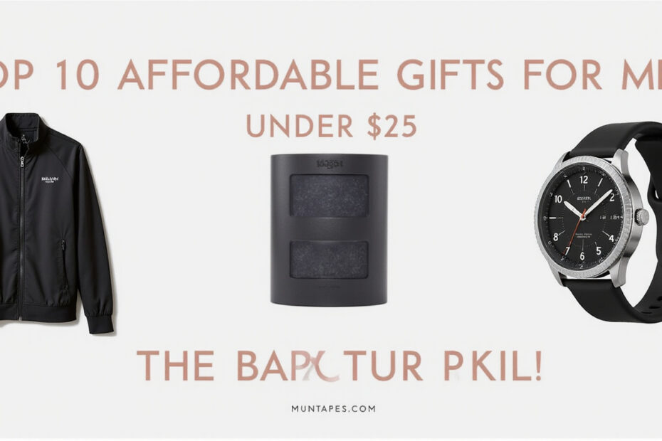 Top 10 Affordable Gifts for Men Under $25