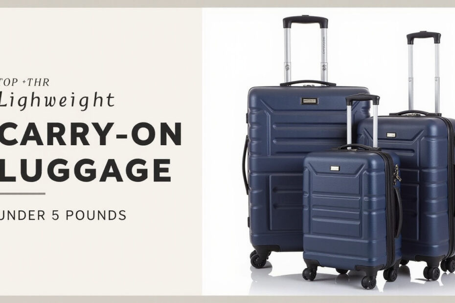Top 10 Lightweight Carry-On Luggage Options Under 5 Pounds