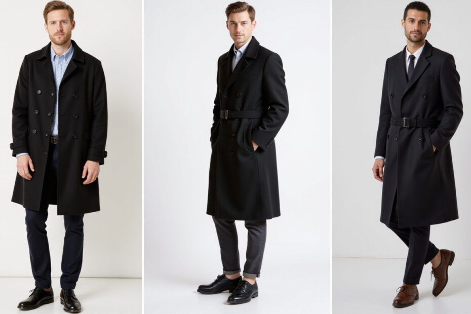 Top 10 Long Black Trench Coats for Men: Style and Comfort