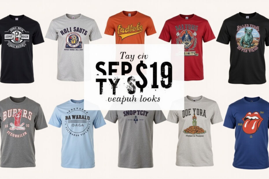 Top 10 Men's Graphic Tees Under $10 for Stylish Looks