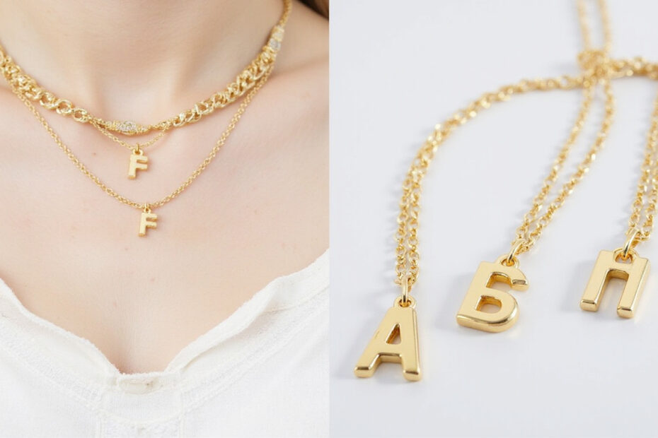 Top 10 Stylish Bubble Letter Gold Necklaces to Elevate Your Accessory Game