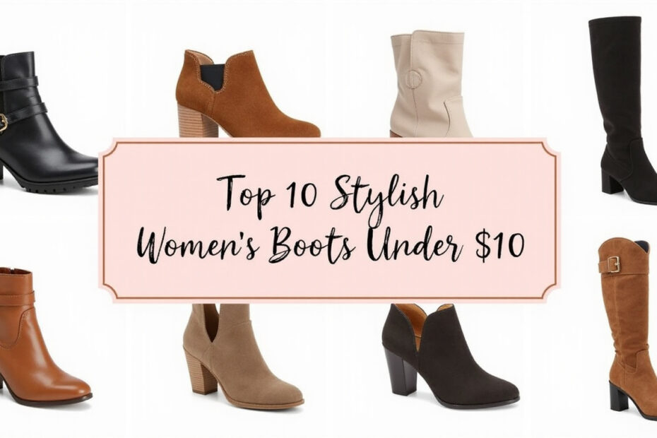 Top 10 Stylish Women's Boots Under $10