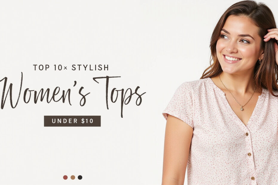 Top 10 Stylish Women's Tops Under $10
