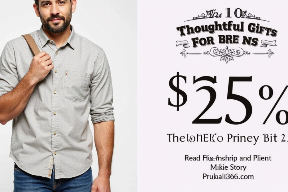 Top 10 Thoughtful Gifts for Men Under 25